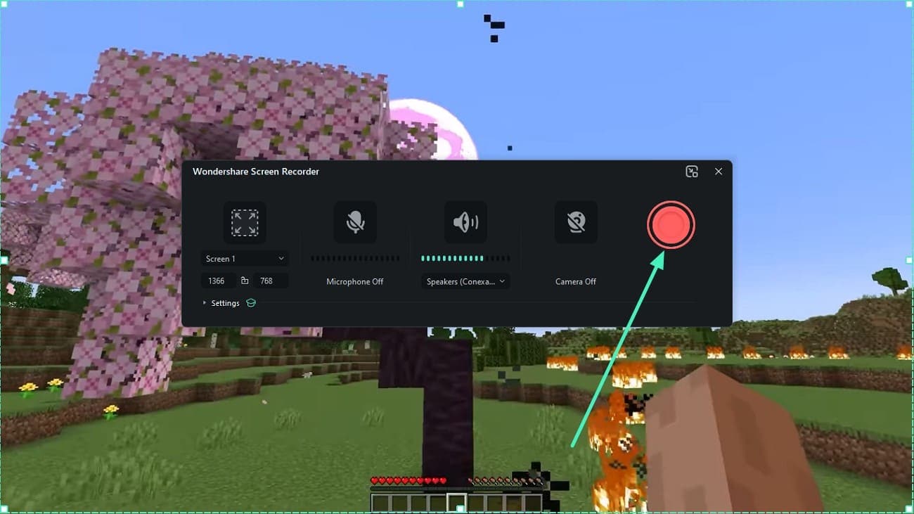 press record to begin