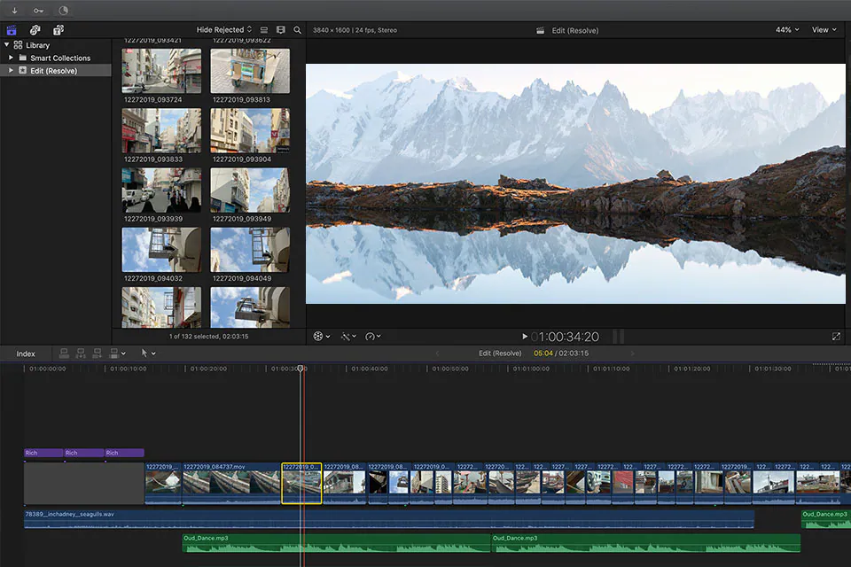 final cut pro x user interface