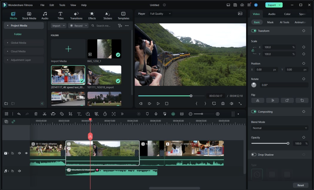 wondershare filmora music video editor