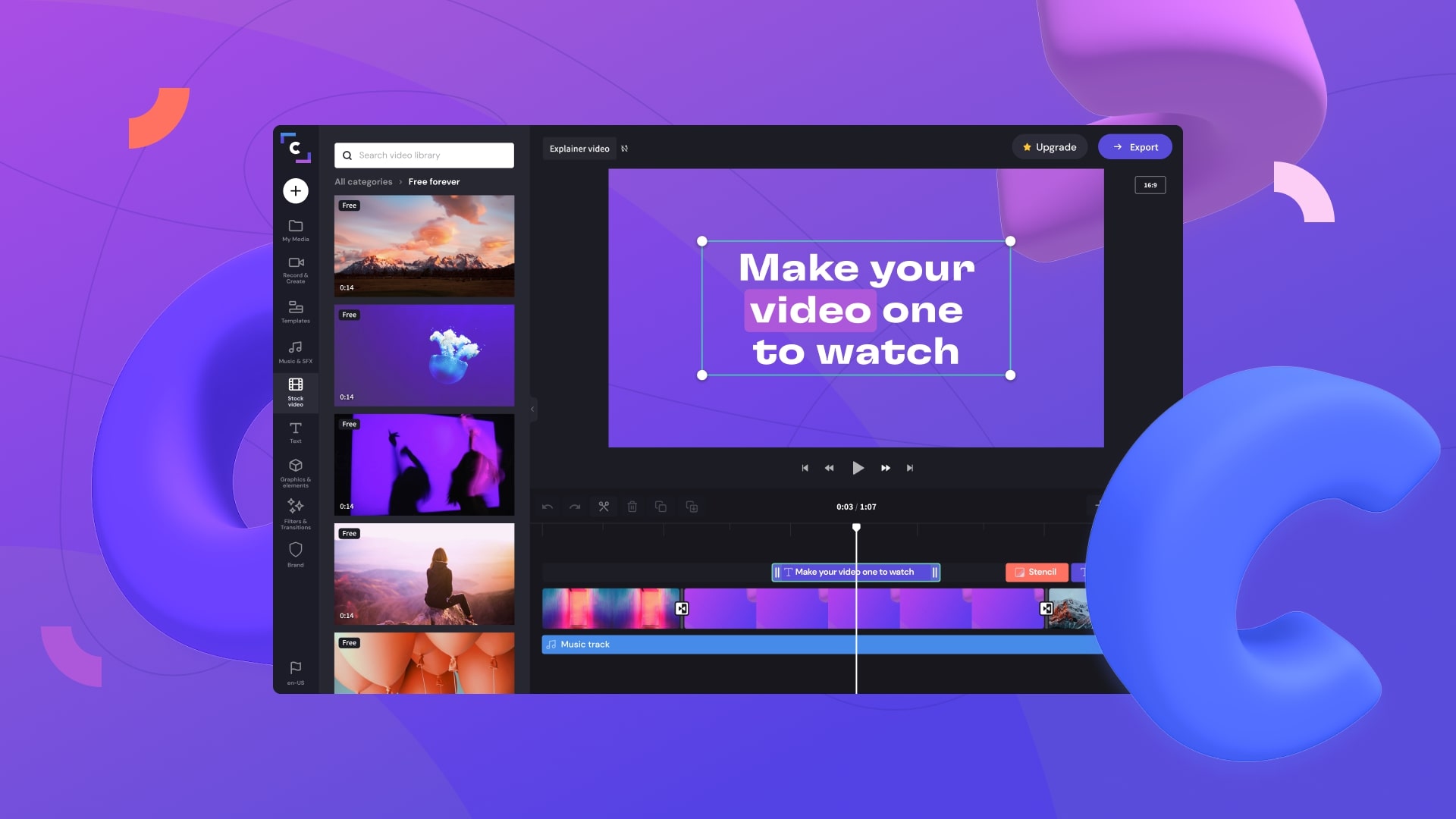 free online video editor clipchamp