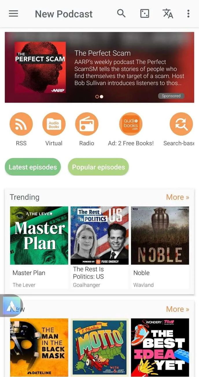 podcast addict app for android