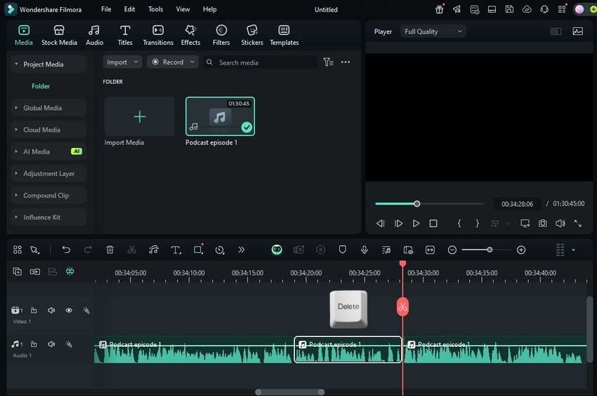 cut the audio