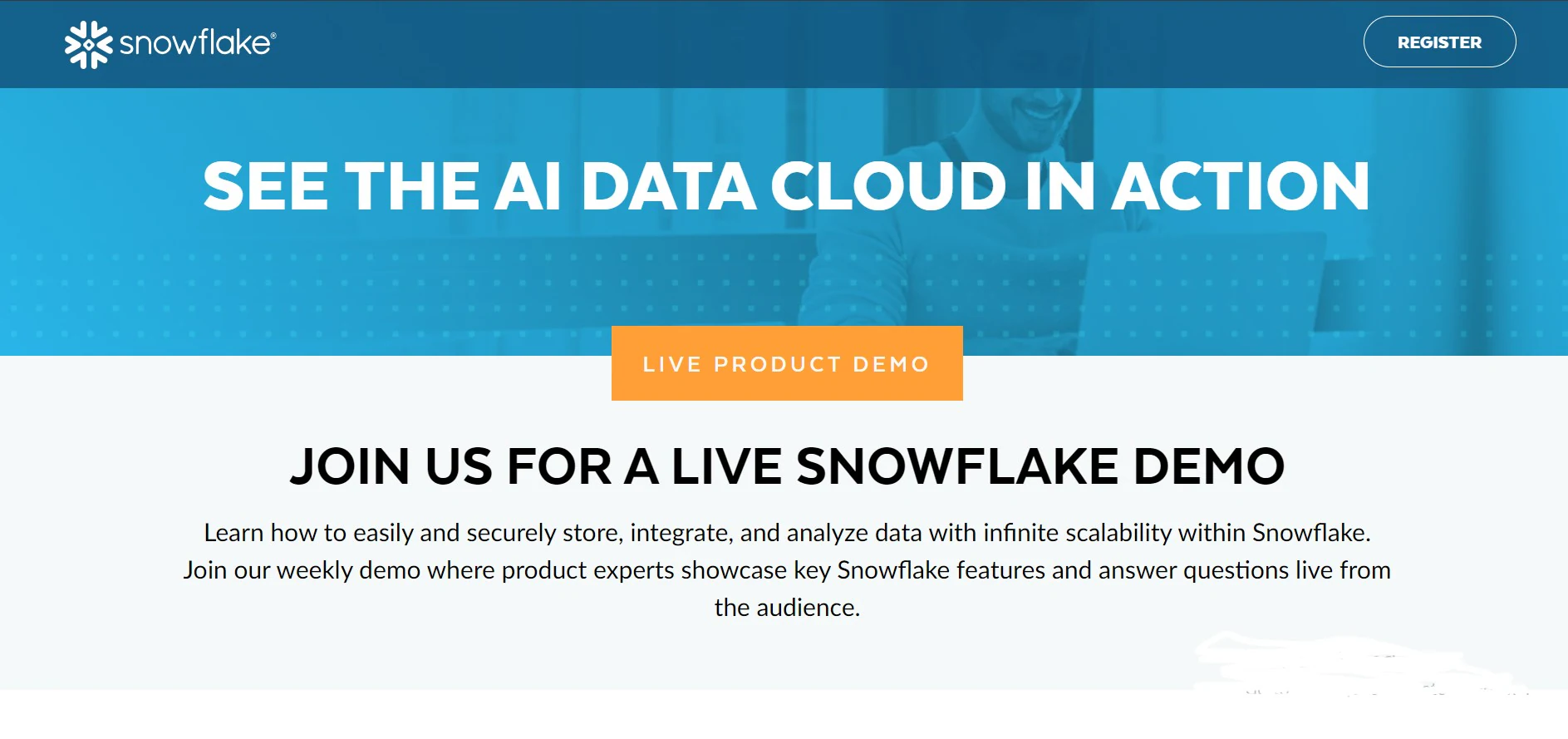 live snowflake demo