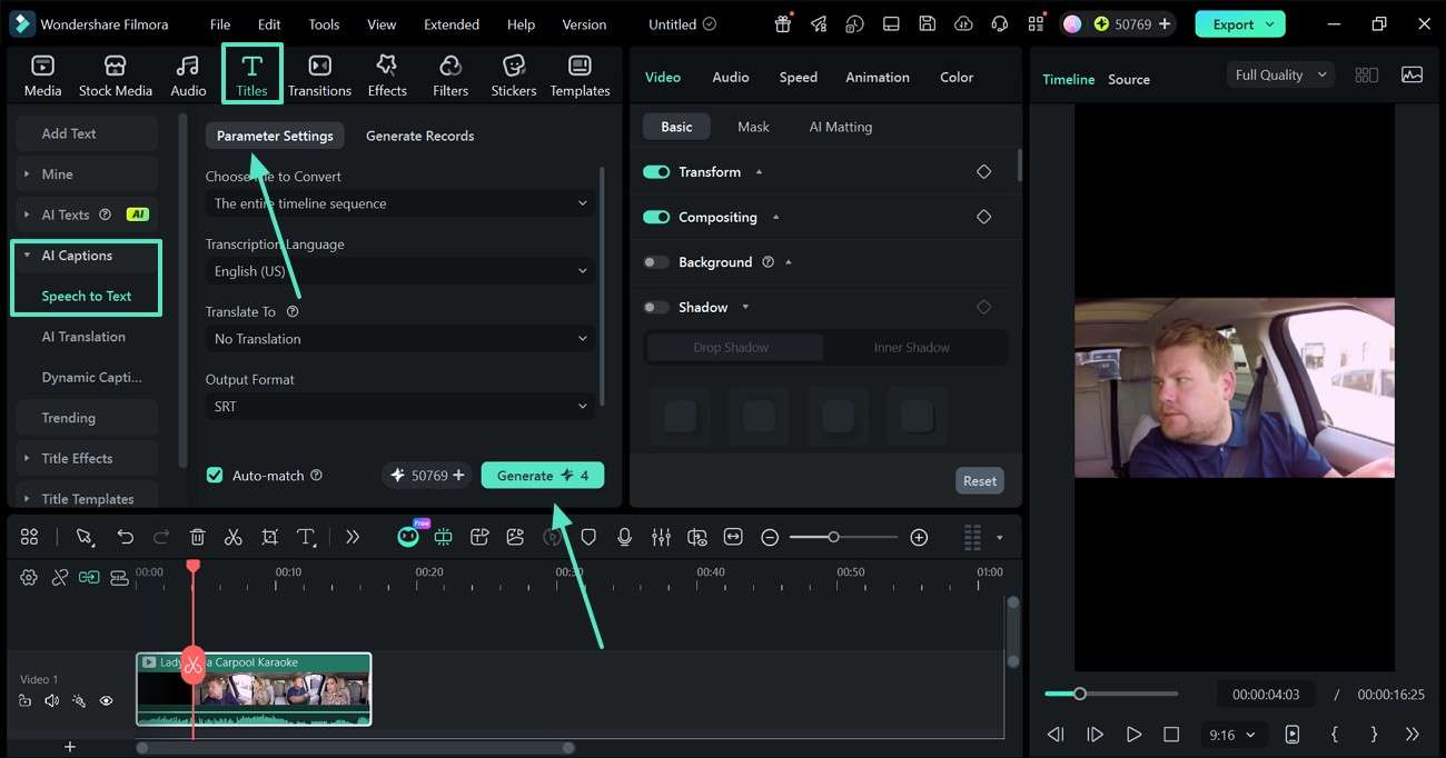 generate video captions
