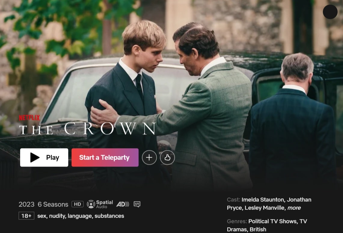 watch the crown on netflix