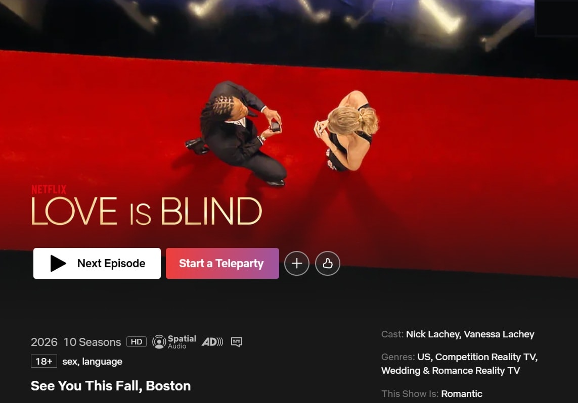watch love is blind on netflix