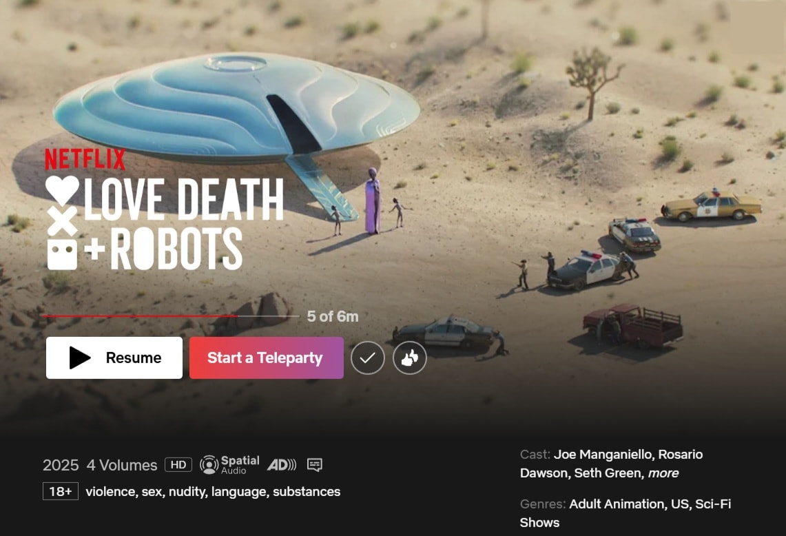 watch love death robots on netflix