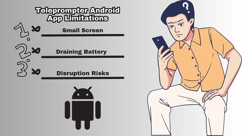 Android向けテレプロンプターアプリの弱点
