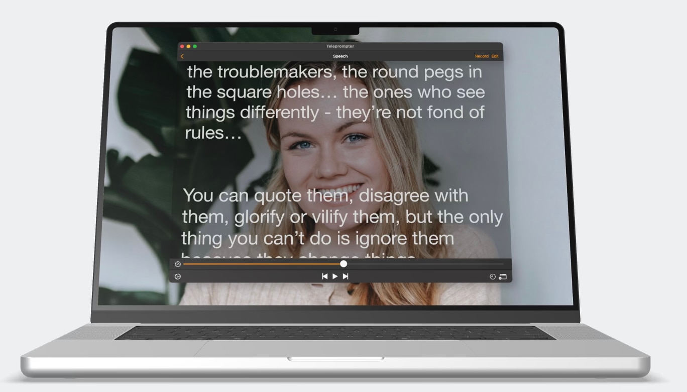 Mac向けTeleprompter.com