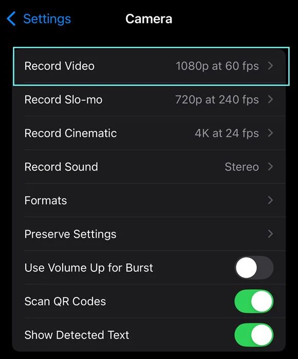 record video on iphone