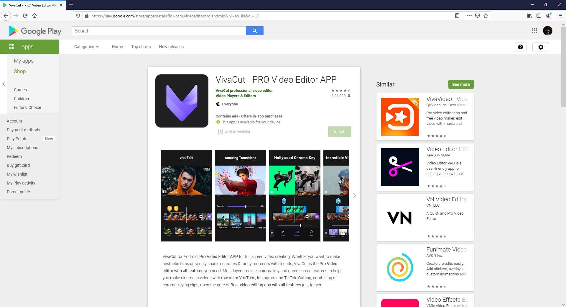 YouTube Shorts Videobearbeitungs-App: ivaCut Video Editor