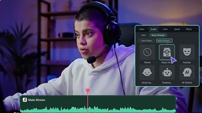 filmora ai voice changer