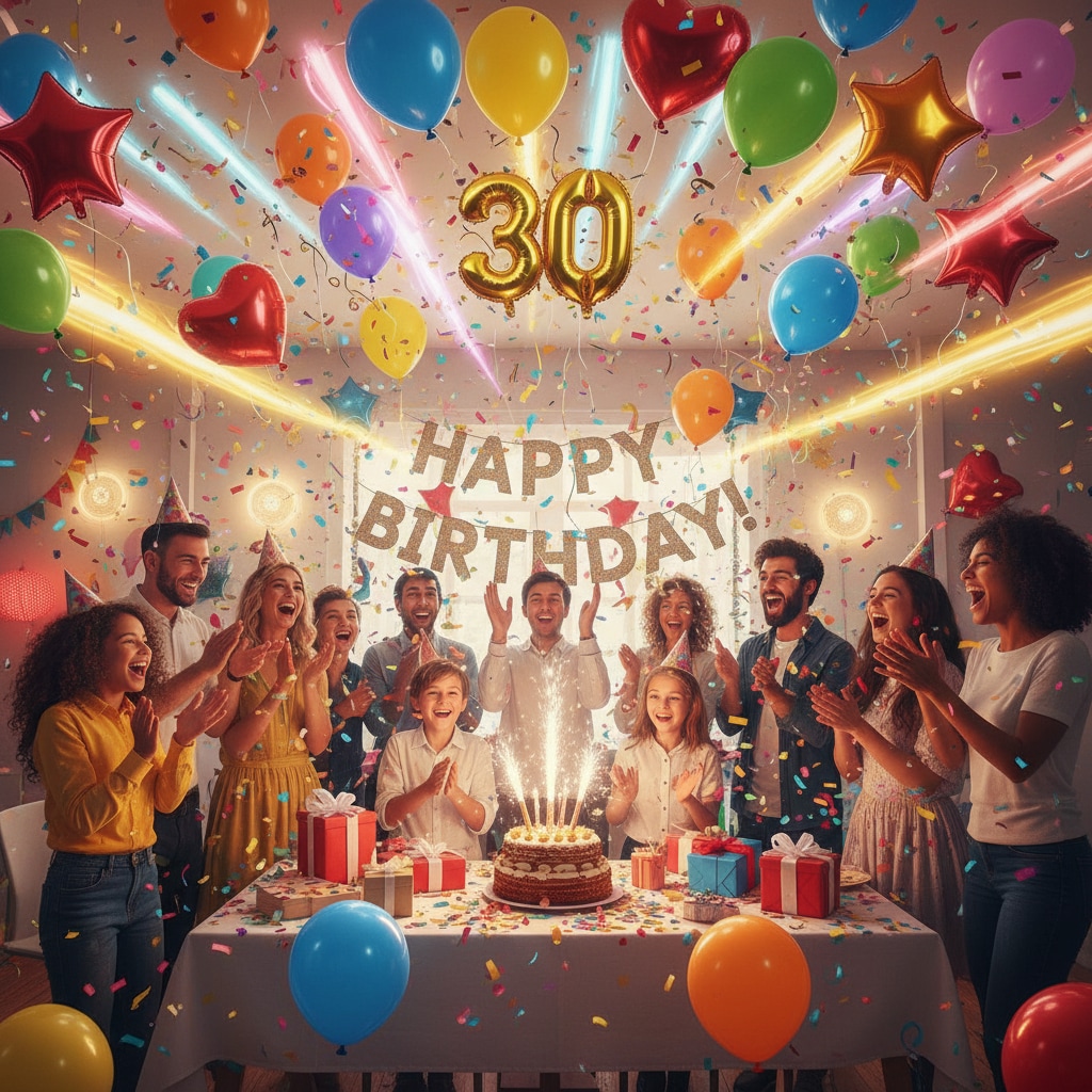 birthday celebration effect