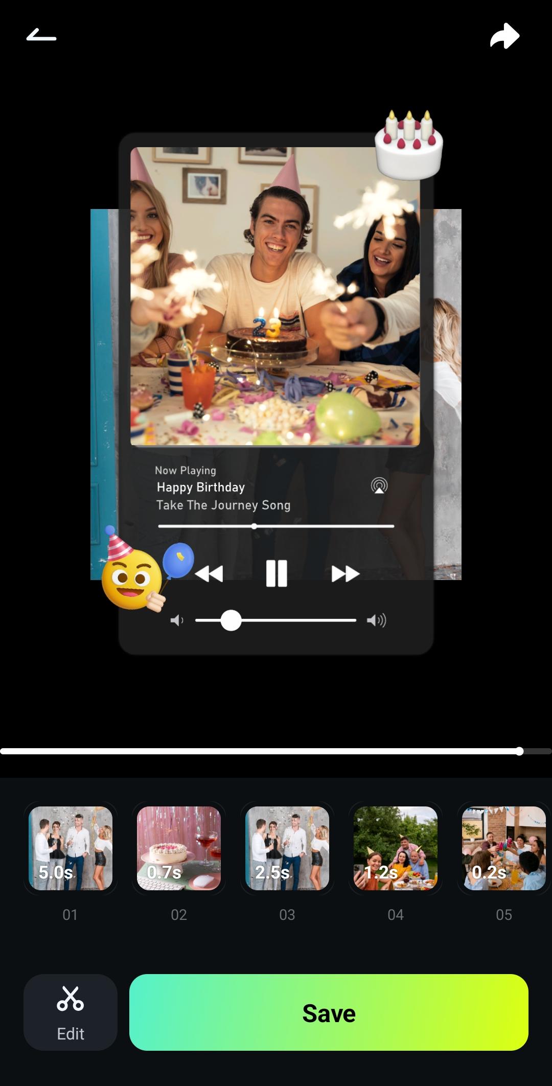 edit birthday template for instagram