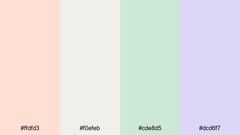 birthday macaron box birthday color palette with hex codes