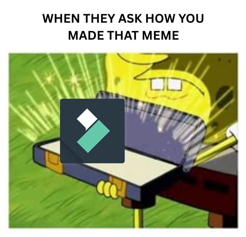 creating meme with filmora