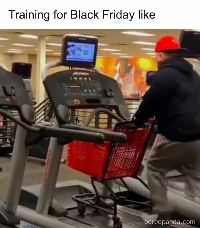 trolley on treadmill meme