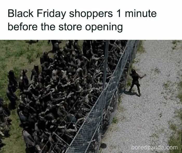zombie black friday meme