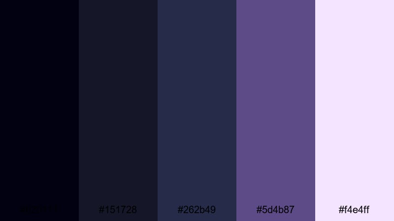 black hole halo galaxy color palette with hex codes