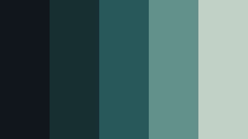 black pearl teal mysterious color palette color palette with hex codes