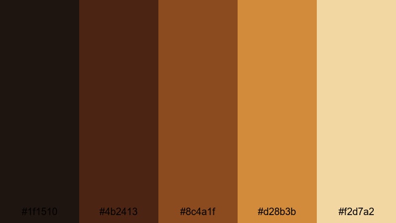 blacksmith ember glow medieval color palette with hex codes