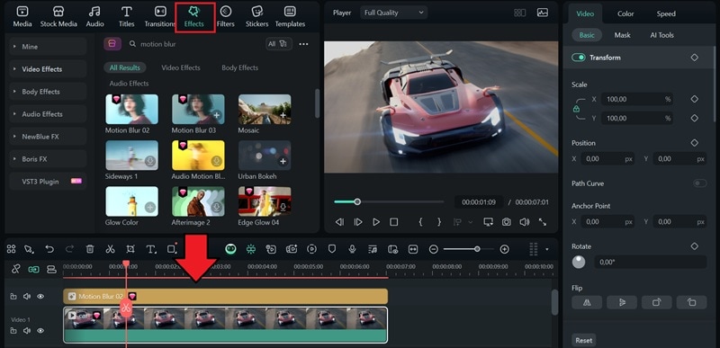 download motion blur effects