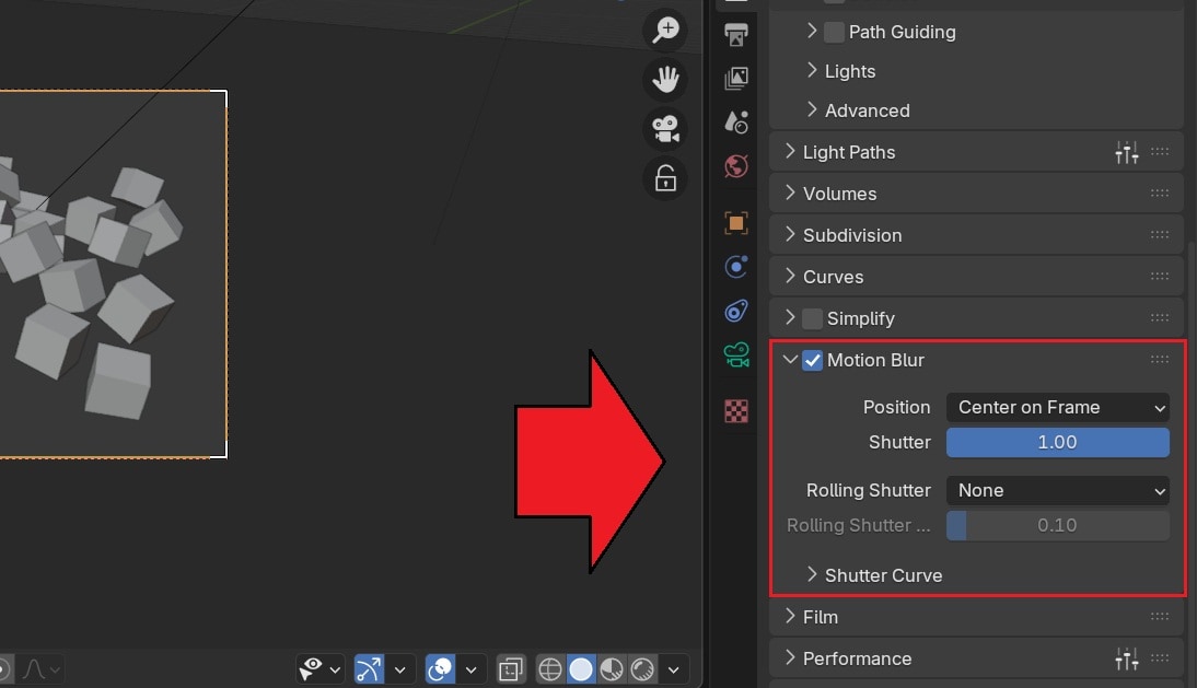 enable motion blur