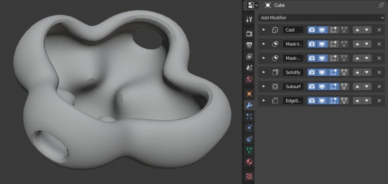make use of modifier in blender