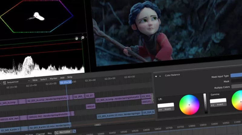 review blender video editing