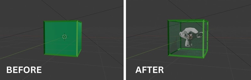 make transparent material in blender