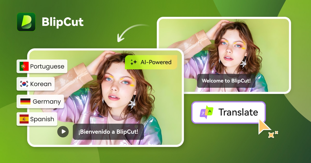 Blipcut ai video translator features