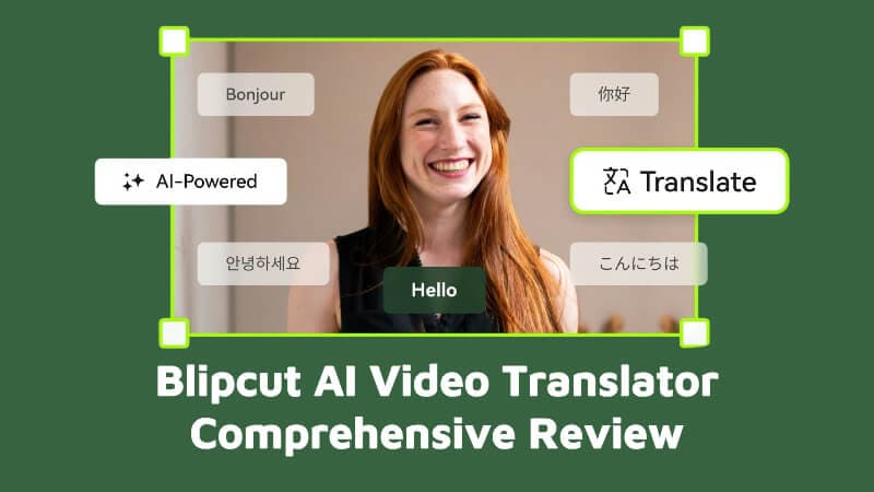 Blipcut AI Video Translator main interface