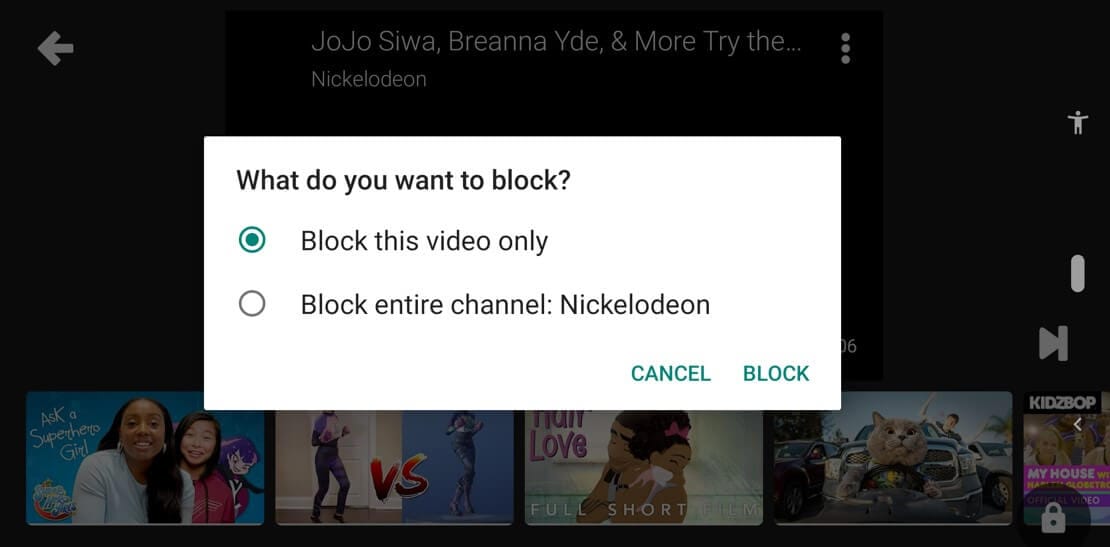 block this channel