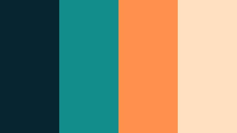 blockbuster teal and ember cinema teal accent color palette with hex codes