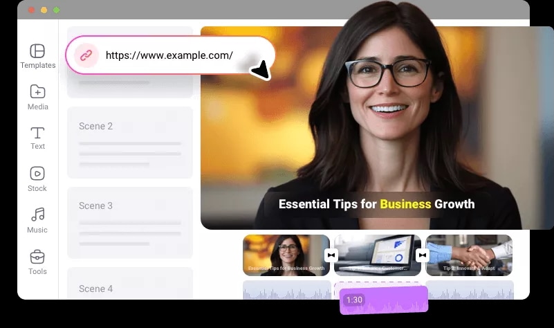 flexclip ia conversion blog en vidéo