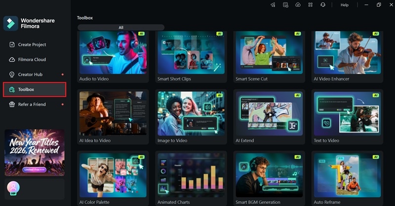 accéder aux outils filmora texte vers vidéo