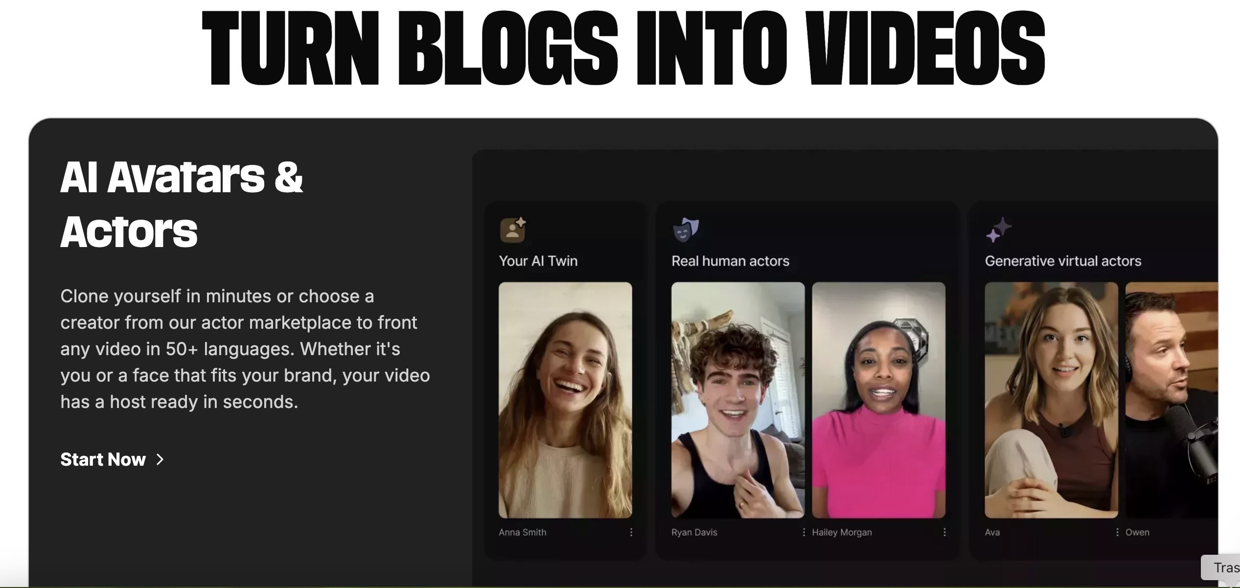 invideo ia conversion blog en vidéo