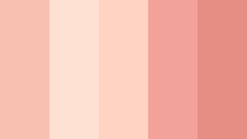 blossom picnic dream muted salmon color palette with hex codes
