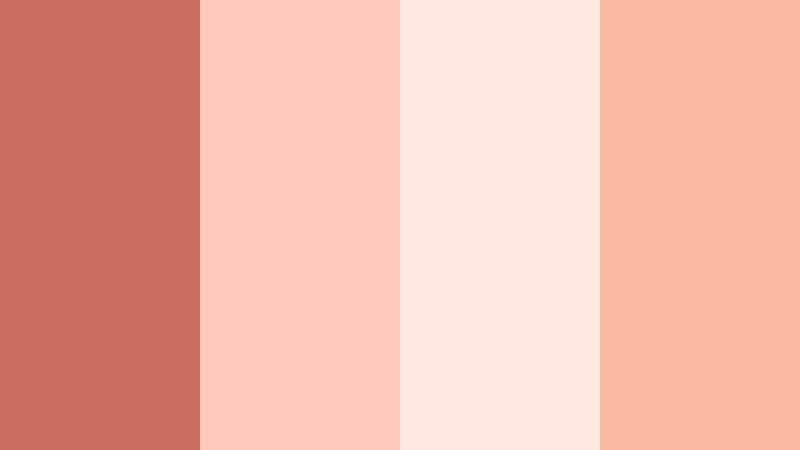 blossom studio glow coral clay color palette with hex codes