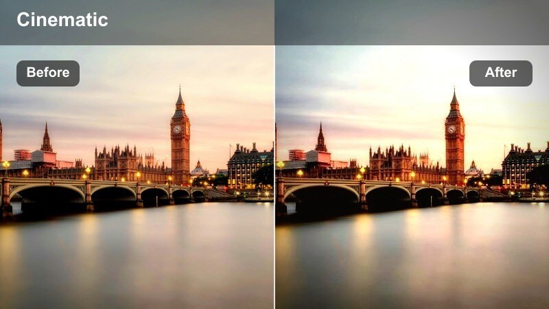 City alley at blue hour with deep blue sky and warm windows lighting up.