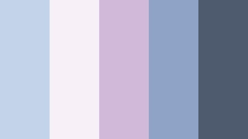 blue hour reverie pale sky color palette with hex codes