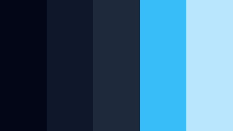 blue hour rooftop dark studio blue color palette with hex codes