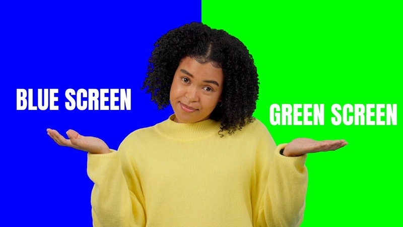 blue screen vs green screen