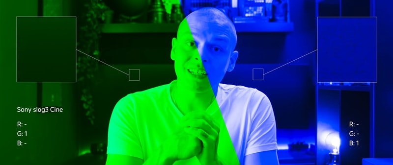 green screen captures brighter signal