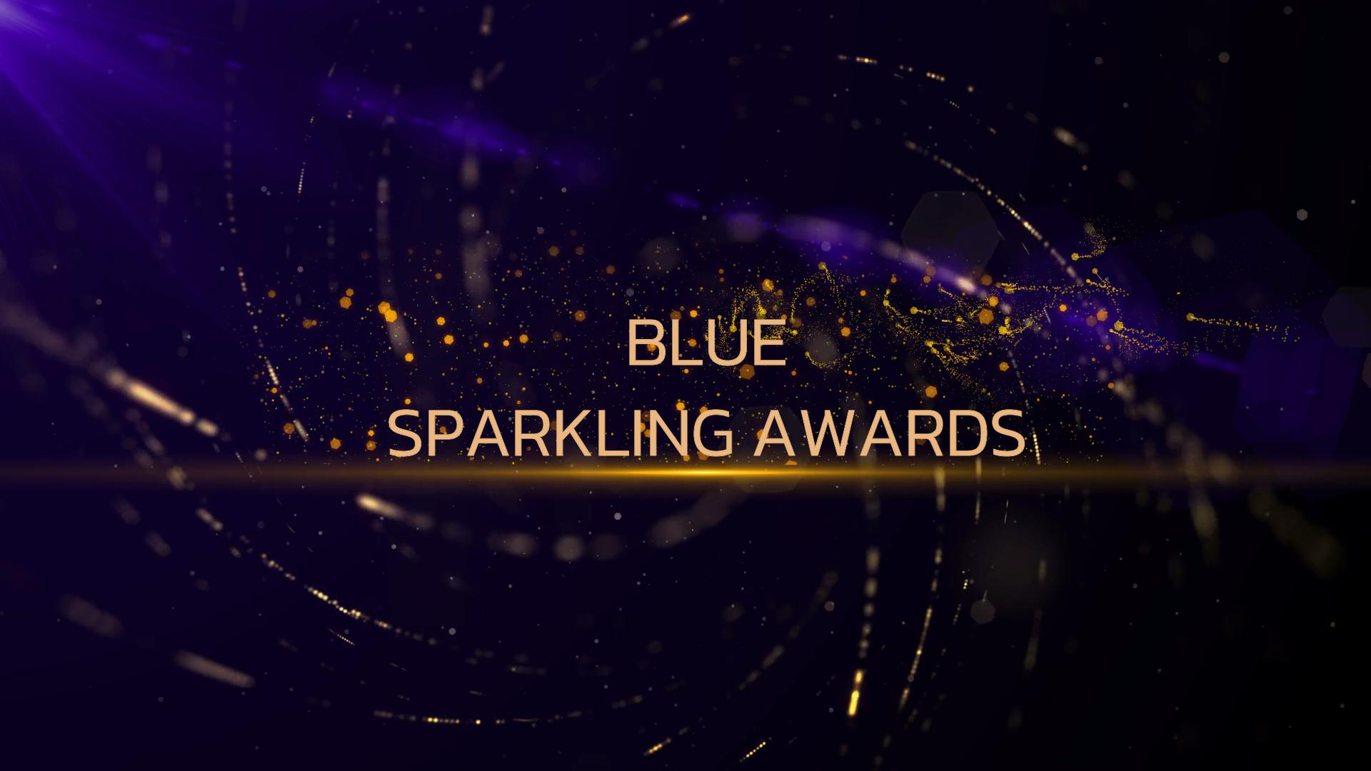 blue sparkling awards