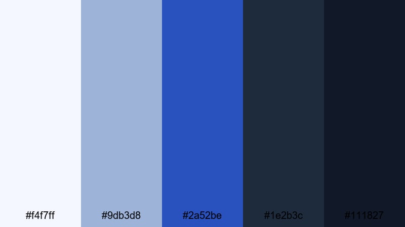 blueprint studio edit cerulean blue color palette with hex codes
