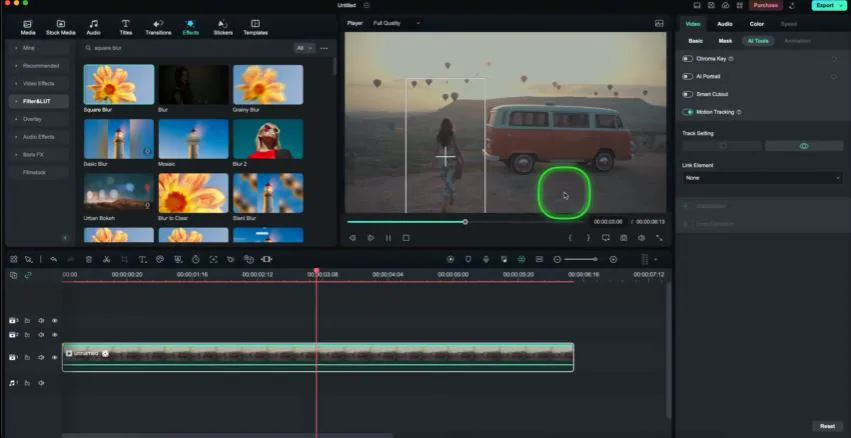 how to blur your video in filmora