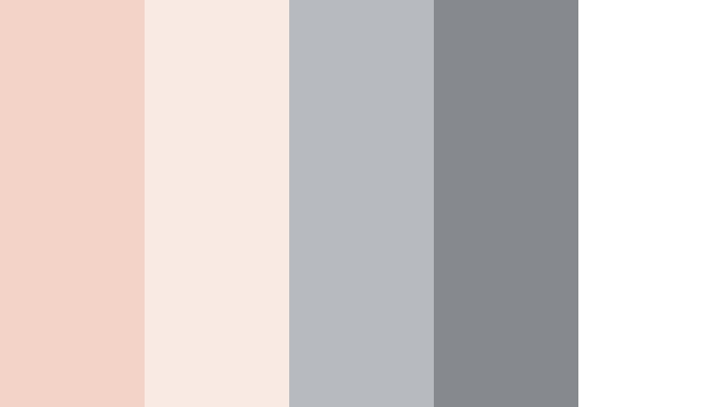 blush and concrete balance champagne blush color palette with hex codes