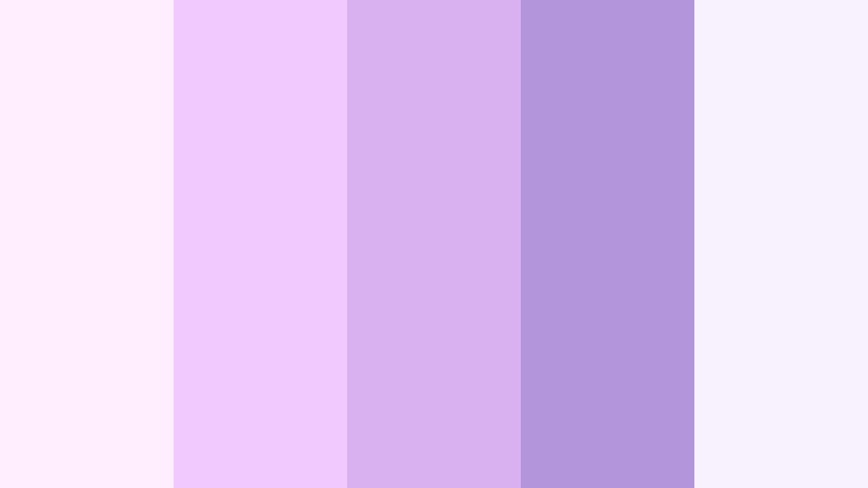 blush aurora skies blush lavender color palette with hex codes