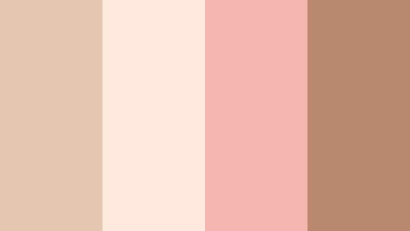 blush beach picnic soft sand beige color palette with hex codes